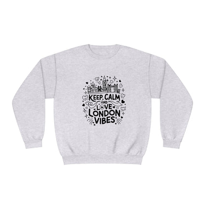 Unisex NuBlend® Crewneck Sweatshirt - Keep Calm and Love London Vibes