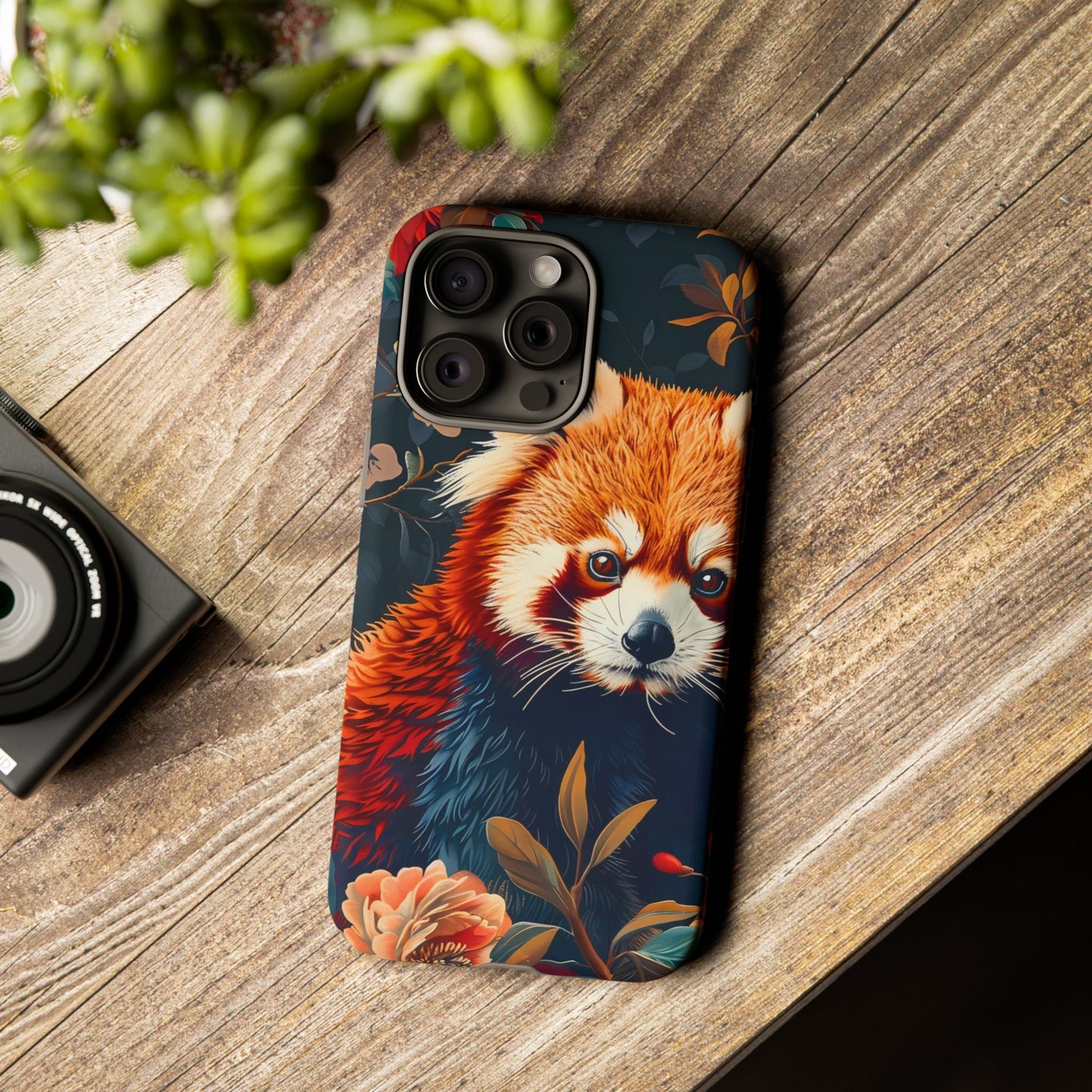 Cute Red Panda Phone Case, Wildlife Lover Gift, Tough Cases for iPhone, Nature-Themed Phone Cover, Animal Art Shell, Cute Tech Accessories