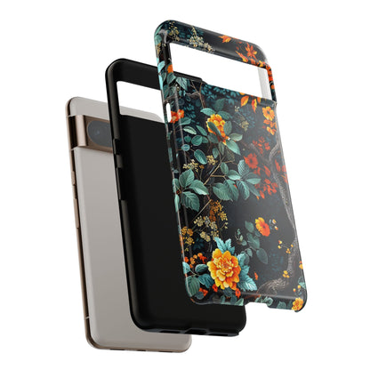 Floral Phone Case | Tough Cases, Protective Cover, Gift for Her, Autumn Vibes, Floral Phone Accessory, Unique Design