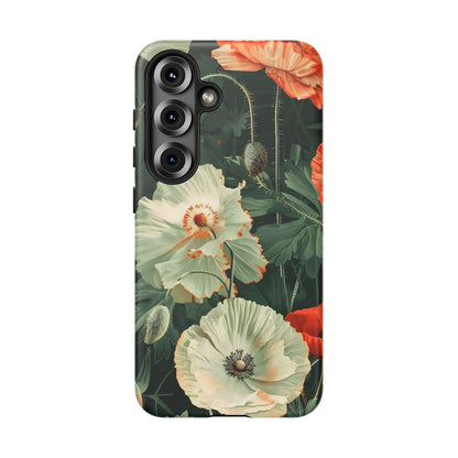 Floral Phone Case - Tough Cases, Botanical Design, Gift for Friends, Trendy Mobile Cover, Personalized Phone Accessory
