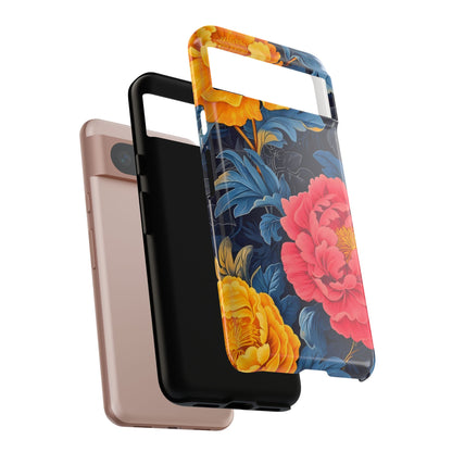 Floral Phone Case, Tough Cases, Stylish Mobile Cover, Gifts for Her, Phone Accessories, Unique Flower Design