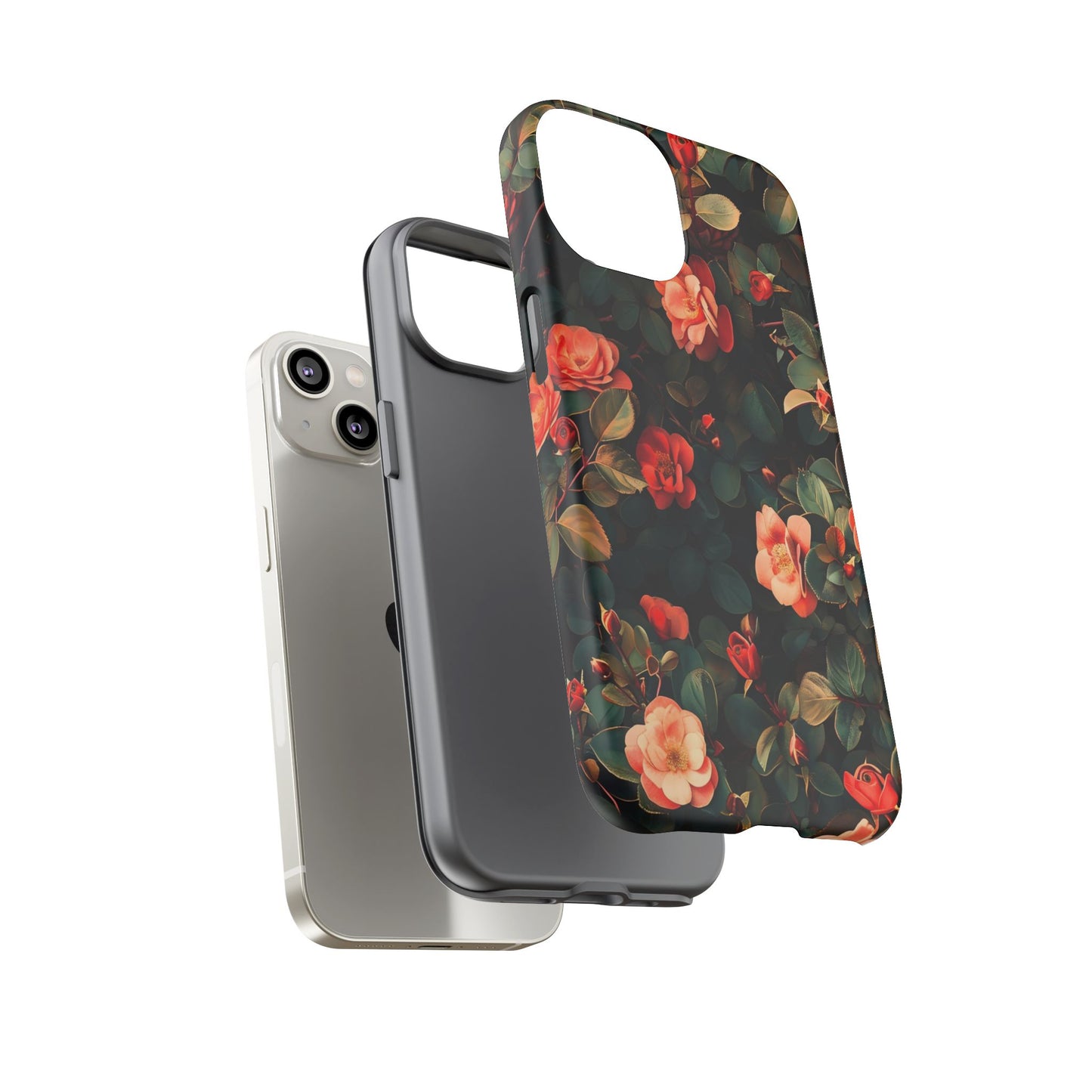 Floral Phone Case - Elegant Floral Design, Tough Protective Case, Perfect Gift for Her, Trendy Phone Accessories, Mother’s Day, Birthday
