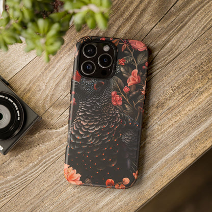 Tough Cases: Floral Design Phone Case, Stylish Protection for Your Phone, Unique Gift for Bird Lovers, Vibrant Floral Art, [...]