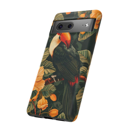 Tropical Toucan Phone Case, Exotic Bird Cover, Nature Lover Gift, Eco-Friendly Design, Customizable Tech Accessory