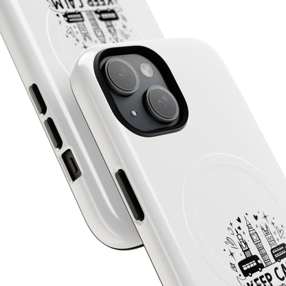 London Love Tough Magnetic Phone Case, Keep Calm Case, Personalized Gift for Travelers, Phone Accessory, Unique Phone Cover
