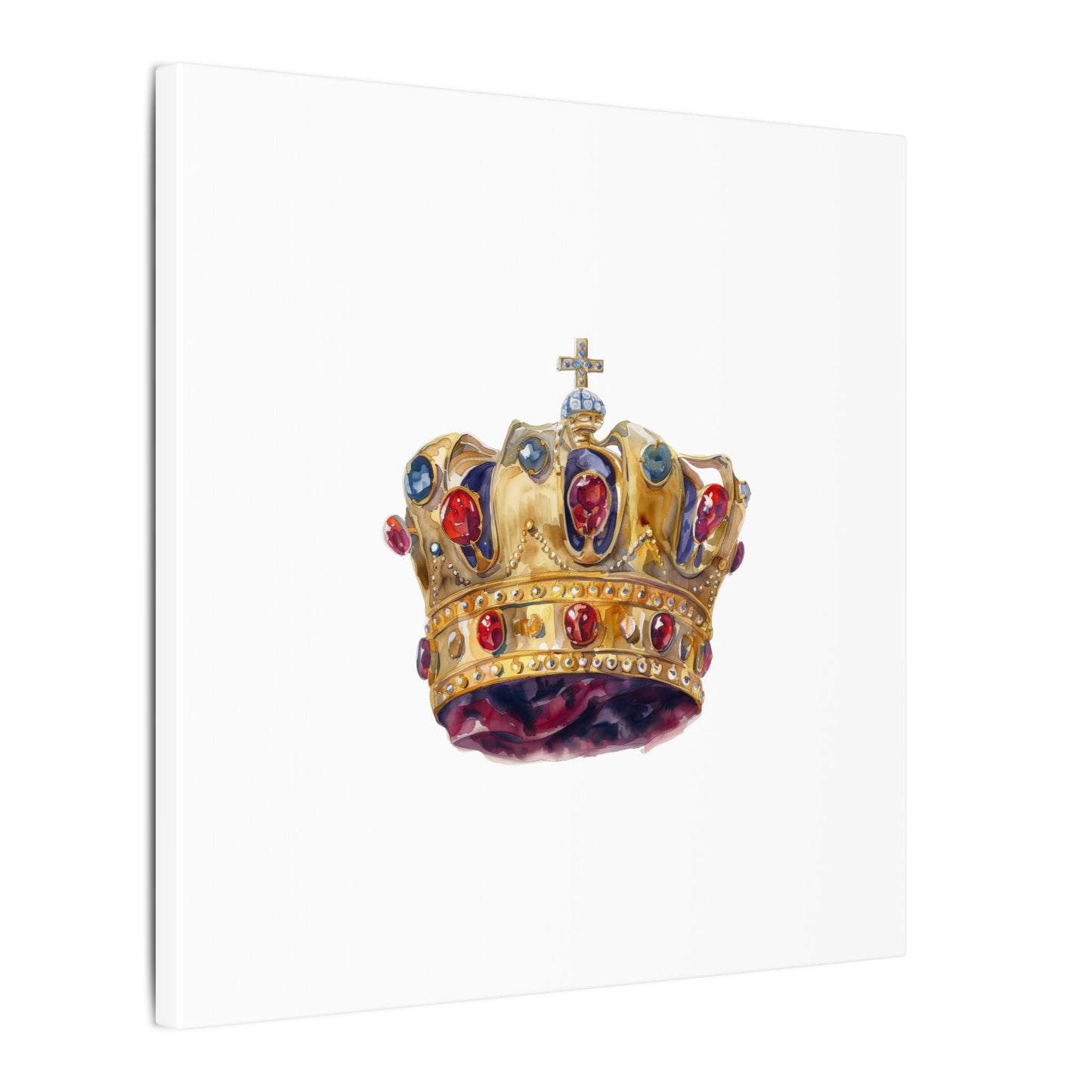 Crown Art Print, Royal Wall Decor, Matched for Home or Office, Gift for Art Lovers, Unique Royalty Artwork