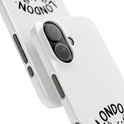London Vacation Slim Phone Case, Travel Gifts, City Lovers Accessories, Adventure Phone Cover, London Theme Case, Souvenir Mobile Case