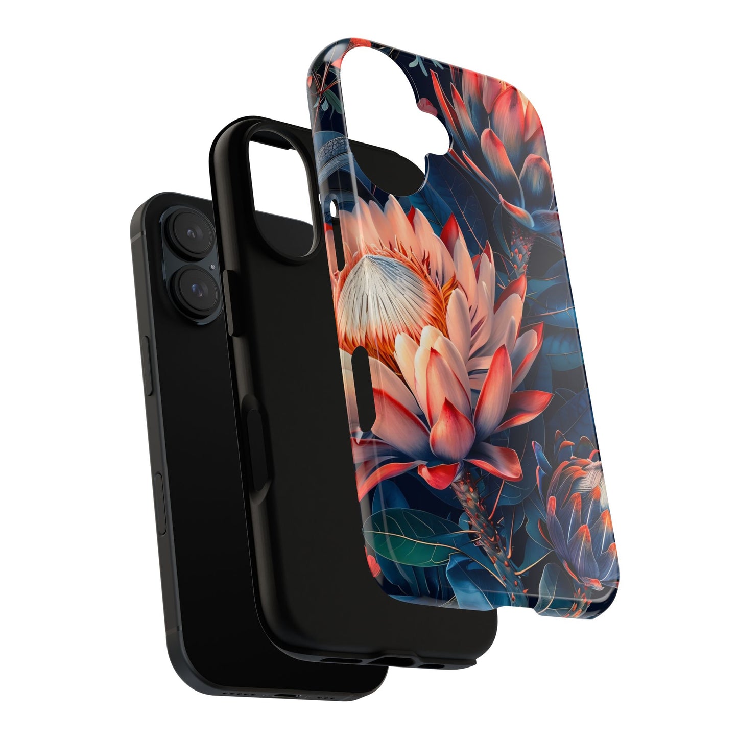 Floral Phone Case | Tough Cases, Floral Design, Phone Accessory, Gift for Her, Customizable Case, Nature Lover Gift