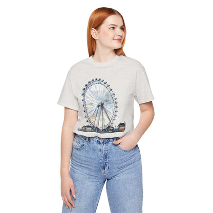 Unisex Jersey Short Sleeve Tee - Iconic London Eye Design