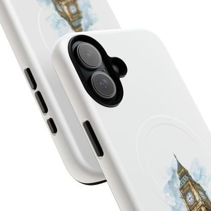 Stylish Tough Magnetic Phone Case, Protective Cell Phone Cover, London Big Ben Design, Gift for Travelers, Trendy Tech Accessories