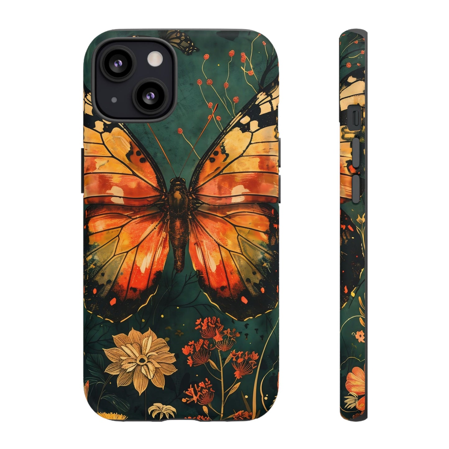 Butterfly Phone Case – Tough Cases for Nature Lovers, Floral Design, Butterfly Art, Unique Gift, Eco-Friendly Protection