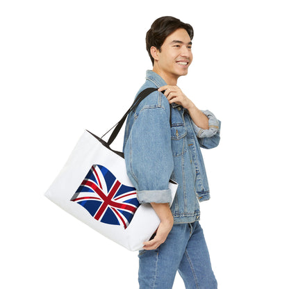 Union Jack Weekender Tote Bag, Stylish Travel Bag, Beach Bag, Summer Tote, UK Flag Design, Perfect for Trips, Weekend Getaways