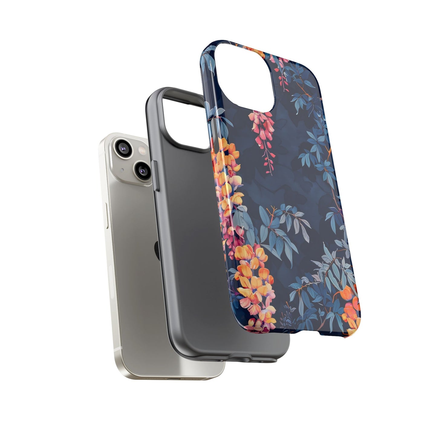 Floral iPhone Case, Tough Phone Cover, Gift for Her, Nature Lover Accessory, Spring Decor, Unique Floral Design