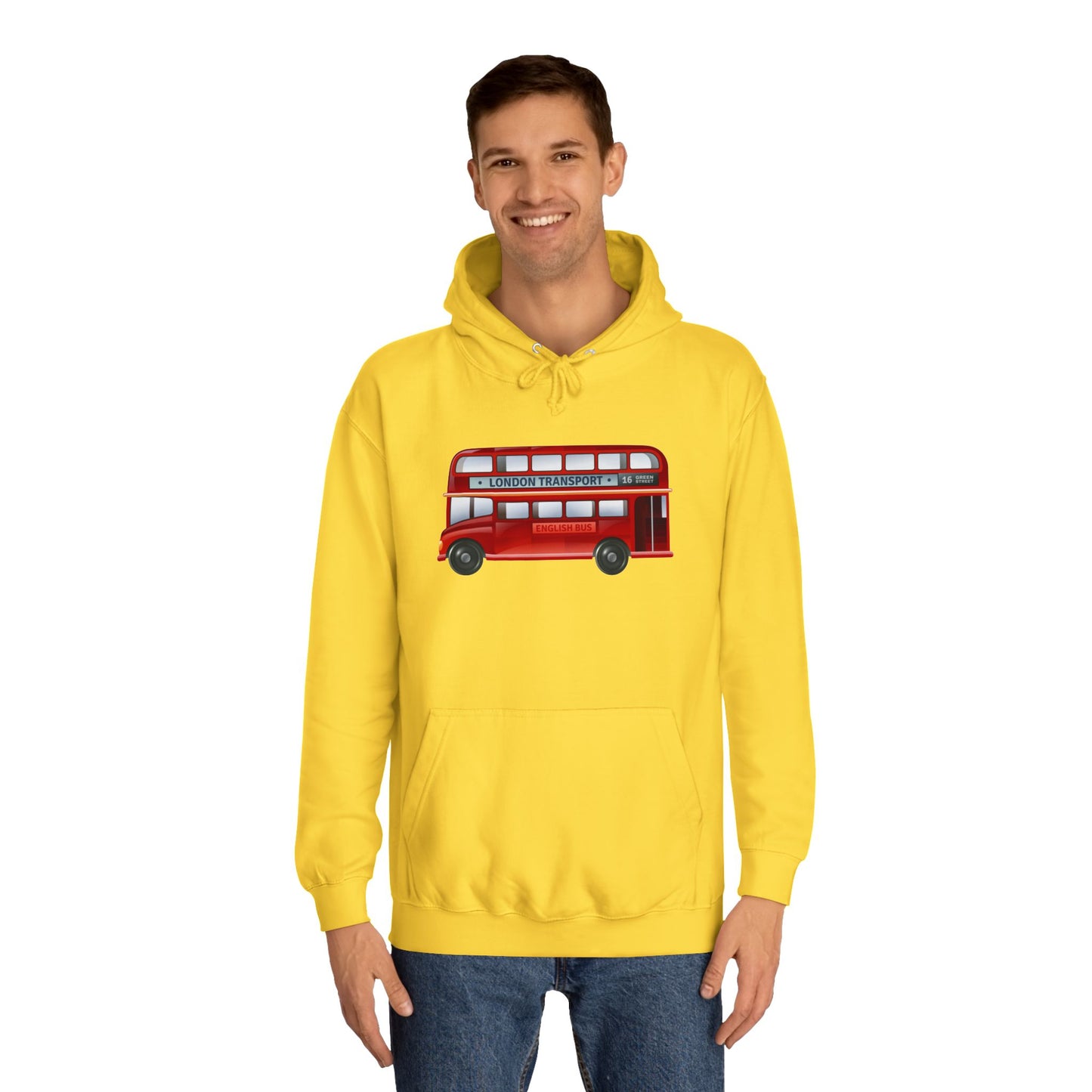 Unisex College Hoodie - London Transport English