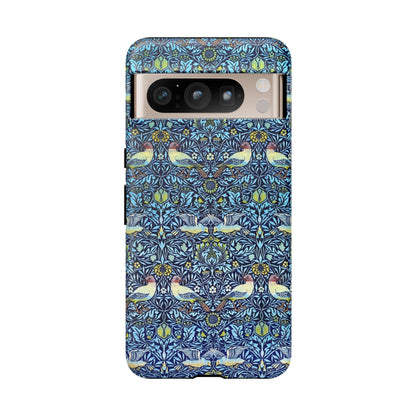 Bird and Floral Pattern Phone Case, Tough Cases, Gift for Nature Lovers, Eco-friendly, Custom Phone Accessories, All-Occasion