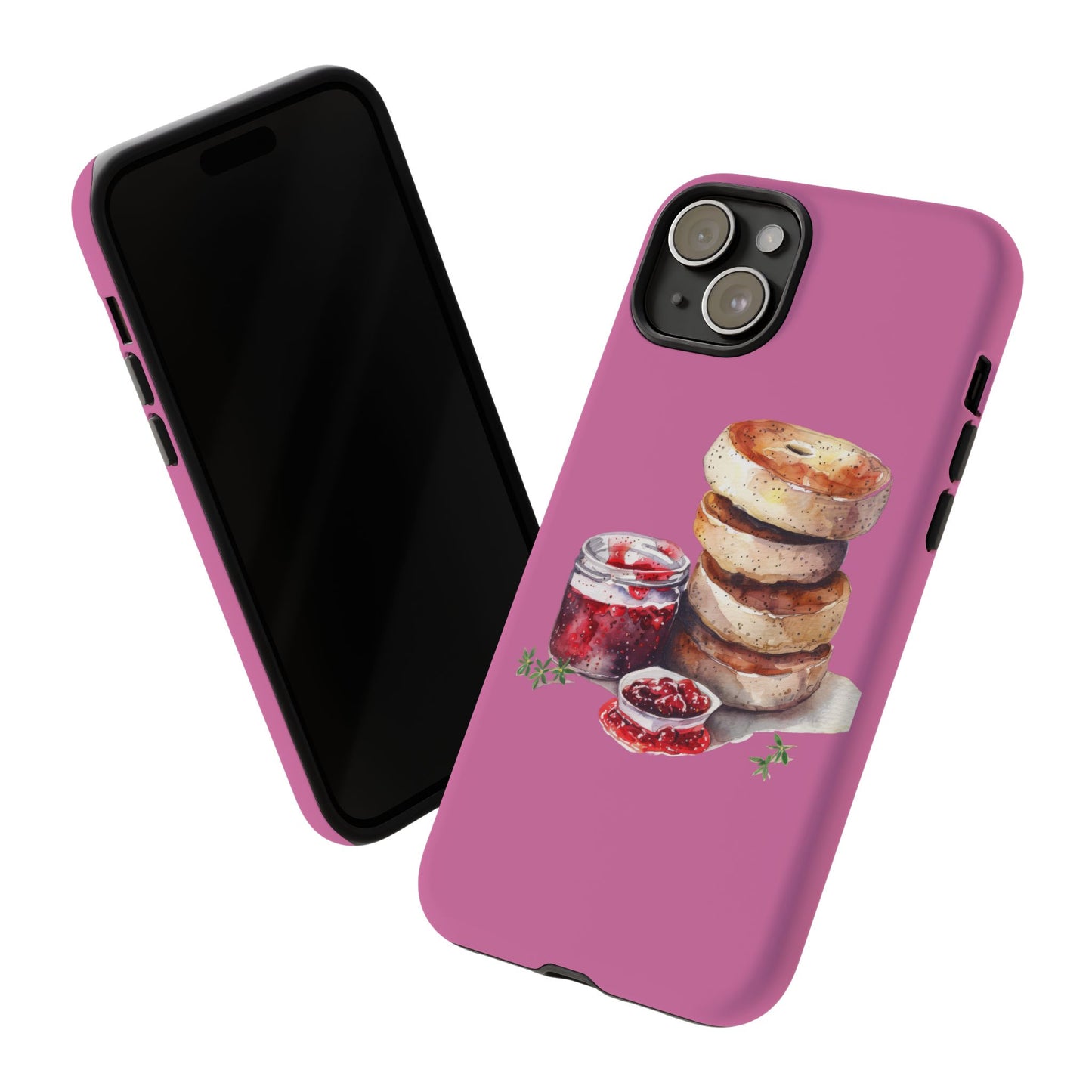 Cute Bagel Phone Case, Tough Cases for Food Lovers, Unique Gifts for Foodies, Phone Accessories for Breakfast Lovers, Fun and Stylish Cases