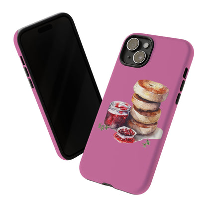 Cute Bagel Phone Case, Tough Cases for Food Lovers, Unique Gifts for Foodies, Phone Accessories for Breakfast Lovers, Fun and Stylish Cases