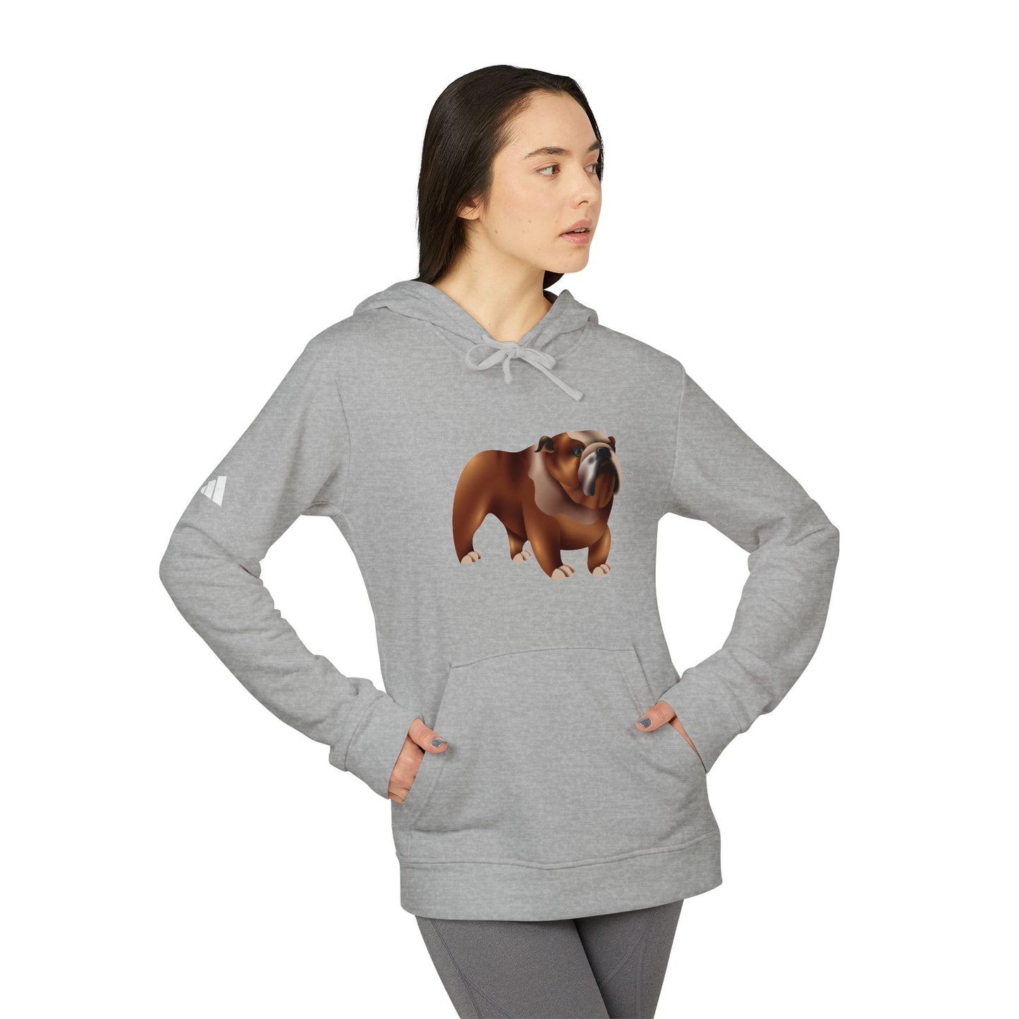 Adidas Unisex Bulldog Fleece Hoodie - Cozy & Stylish Pet-Inspired Sweatshirt
