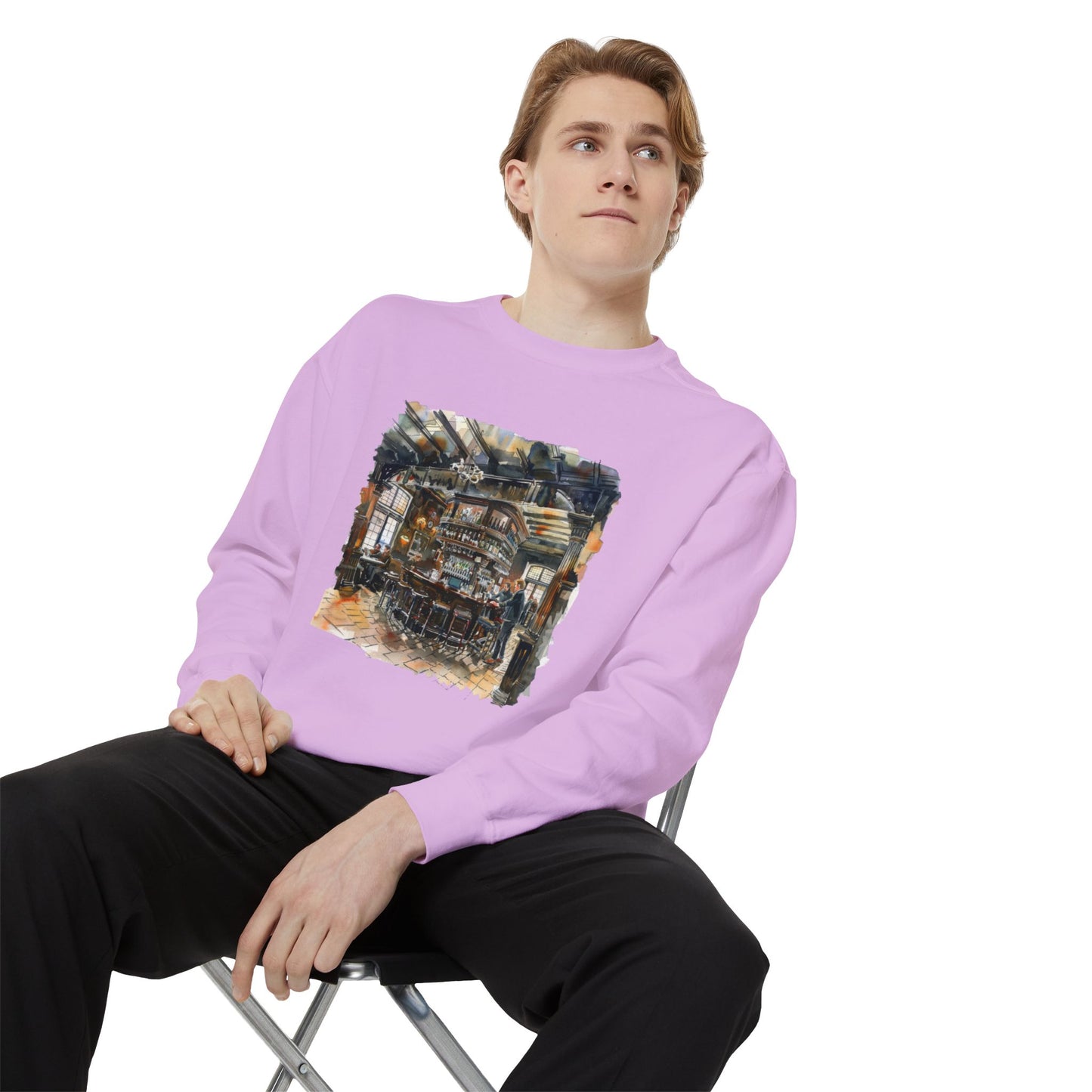 Unisex Garment-Dyed Sweatshirt Classy - London's Pub