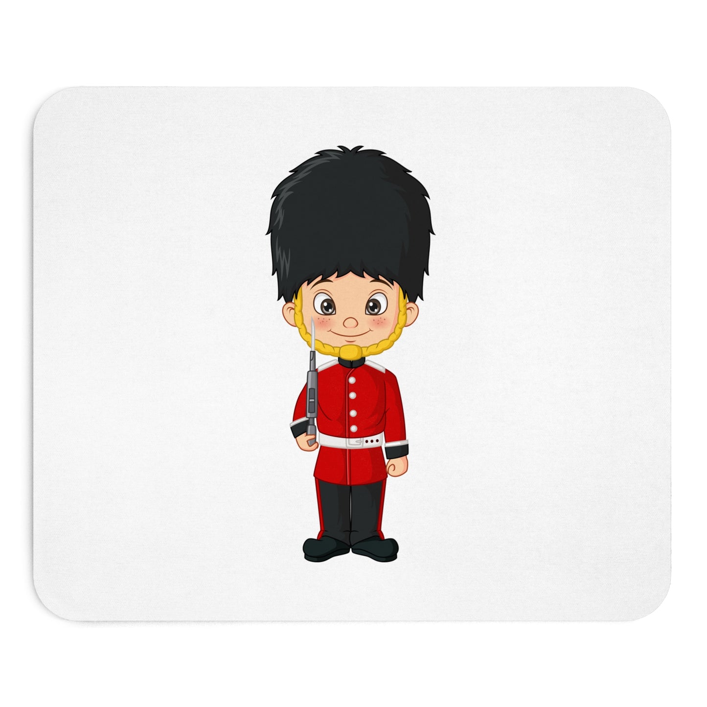 Cute Cartoon Guard Mouse Pad, Desk Accessory, Office Decor, Gift for Kids, British Theme, UK Souvenir, Computer Mat