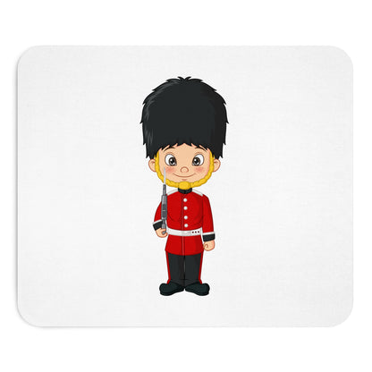 Cute Cartoon Guard Mouse Pad, Desk Accessory, Office Decor, Gift for Kids, British Theme, UK Souvenir, Computer Mat