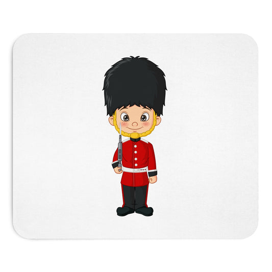 Cute Cartoon Guard Mouse Pad, Desk Accessory, Office Decor, Gift for Kids, British Theme, UK Souvenir, Computer Mat