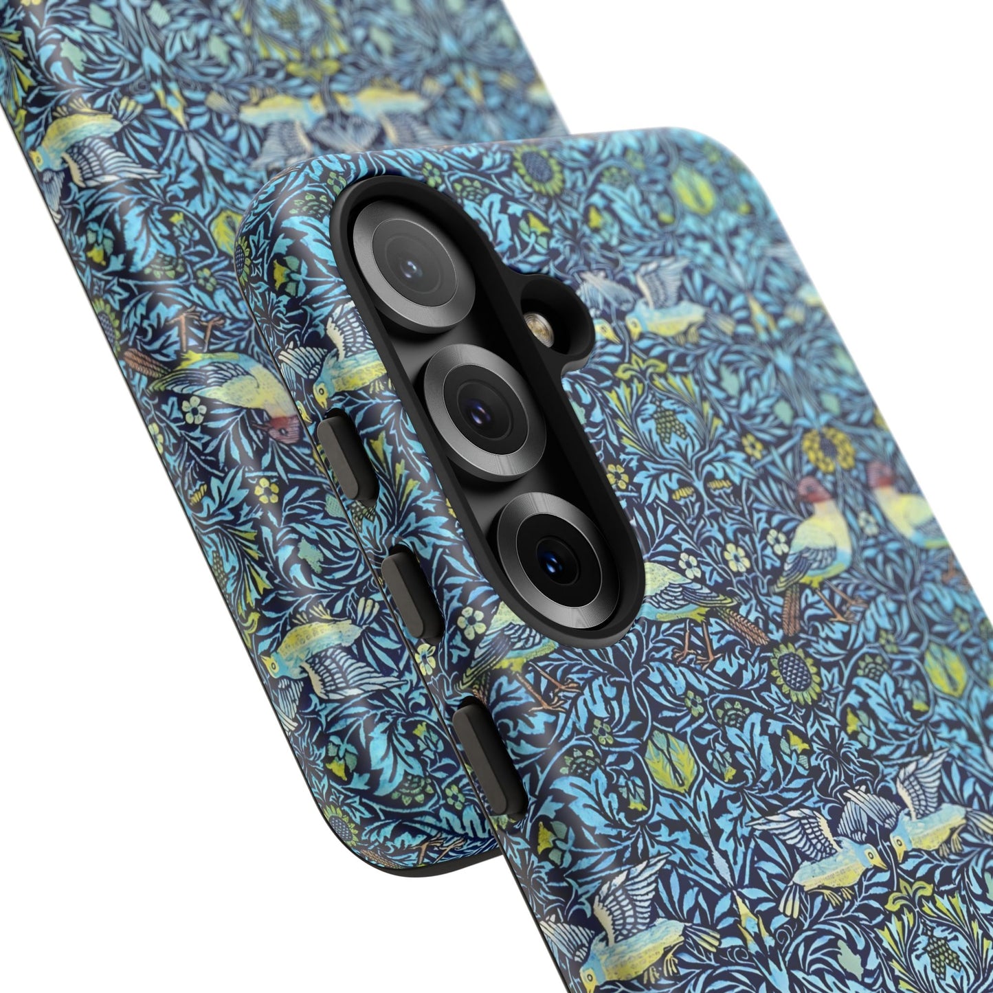 Bird and Floral Pattern Phone Case, Tough Cases, Gift for Nature Lovers, Eco-friendly, Custom Phone Accessories, All-Occasion