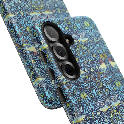 Bird and Floral Pattern Phone Case, Tough Cases, Gift for Nature Lovers, Eco-friendly, Custom Phone Accessories, All-Occasion