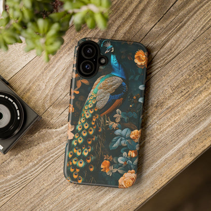 Peacock Phone Case - Elegant Floral Design, Tough Case for Protection, Unique Gift for Nature Lovers, Stylish Accessory, Eco-Friendly