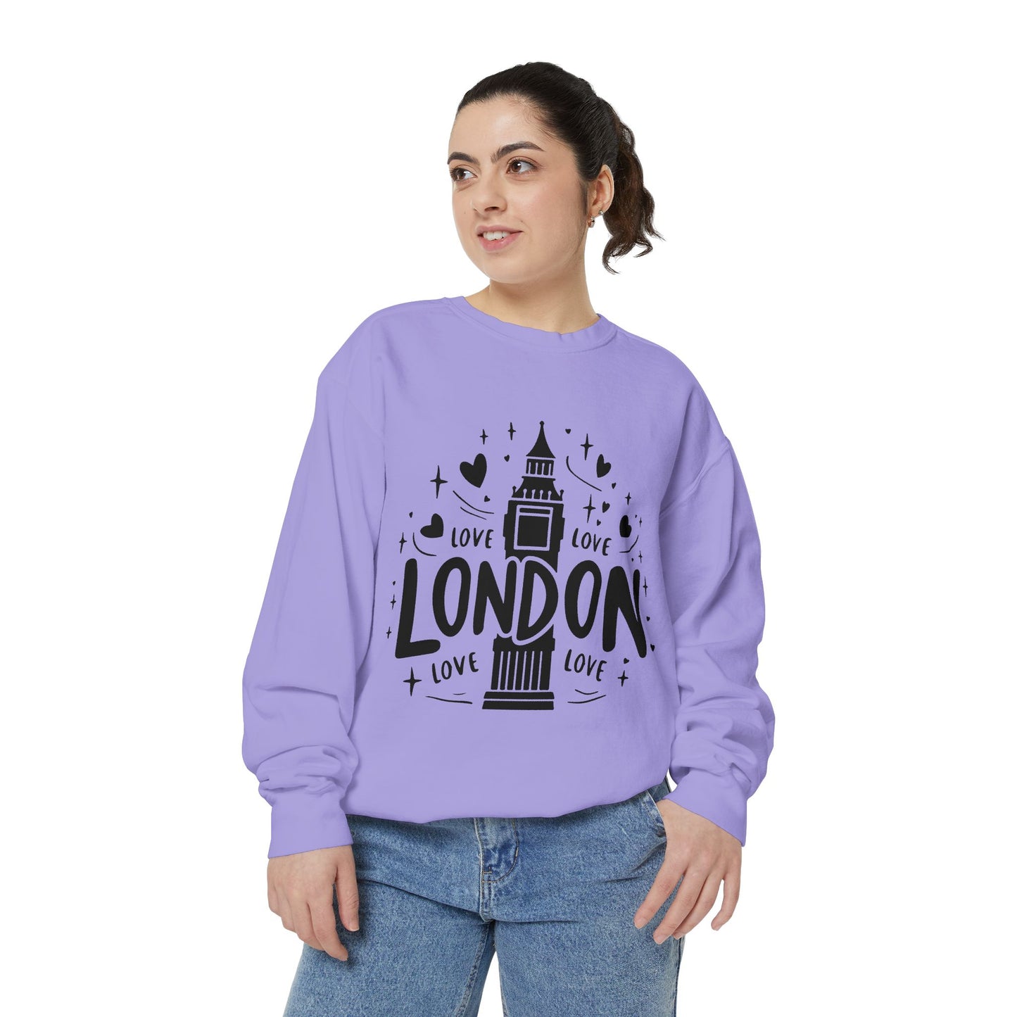 Unisex Garment-Dyed Sweatshirt - Lovely London