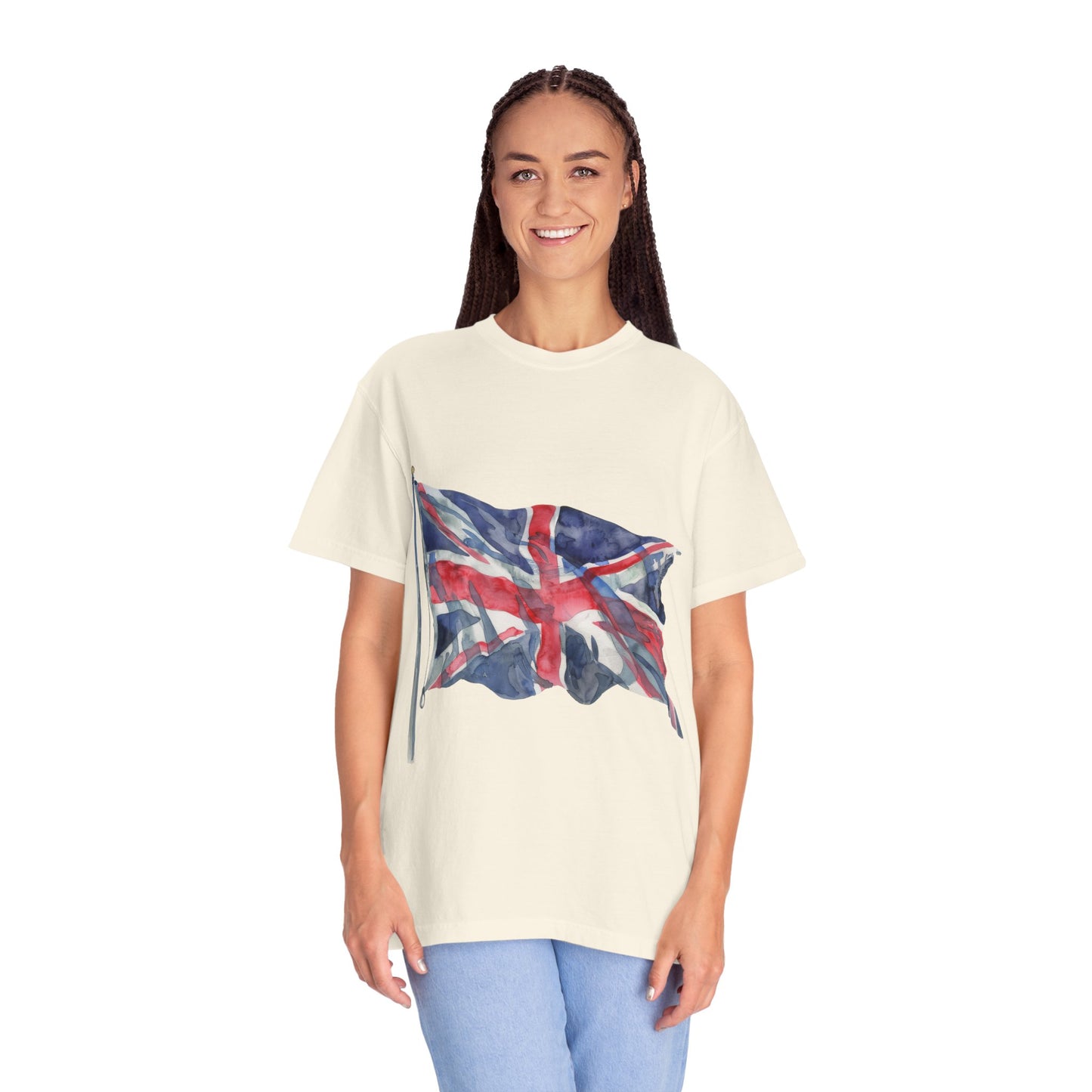 Unisex Garment-Dyed T-shirt - Bold & Brave - The British Flag