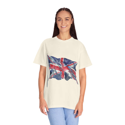 Unisex Garment-Dyed T-shirt - Bold & Brave - The British Flag