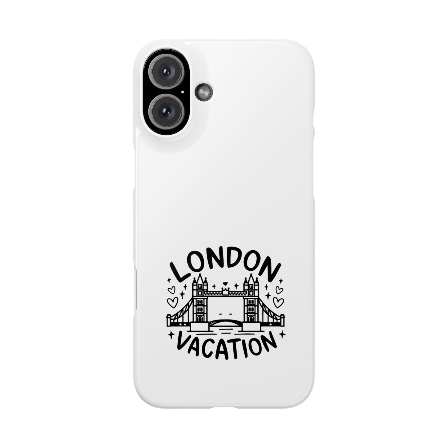 London Vacation Slim Phone Case, Travel Gifts, City Lovers Accessories, Adventure Phone Cover, London Theme Case, Souvenir Mobile Case