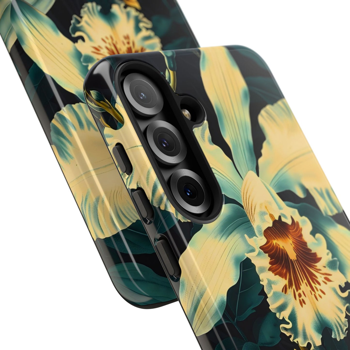 Floral Phone Case - Tough Cases with Orchid Design, Durable Smartphone Cover for Nature Lovers, Floral Gift for Her, Botanical [...]