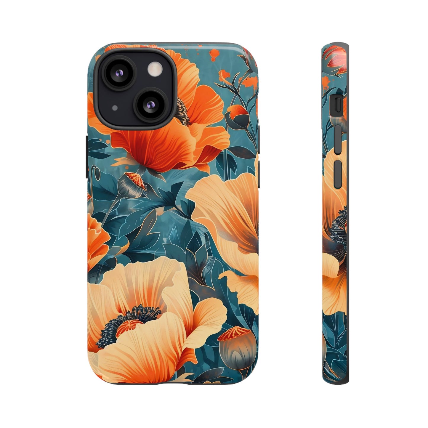 Floral Phone Case, Tough Cases for Protection and Style, Spring Aesthetic, Gift for Her, Phone Accessory for Nature Lovers