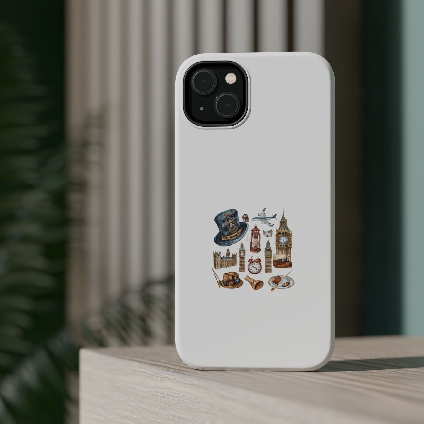 London Theme Magnetic Tough Cases, Phone Covers, Unique Gifts for Travelers, Travel Accessories, London Souvenirs