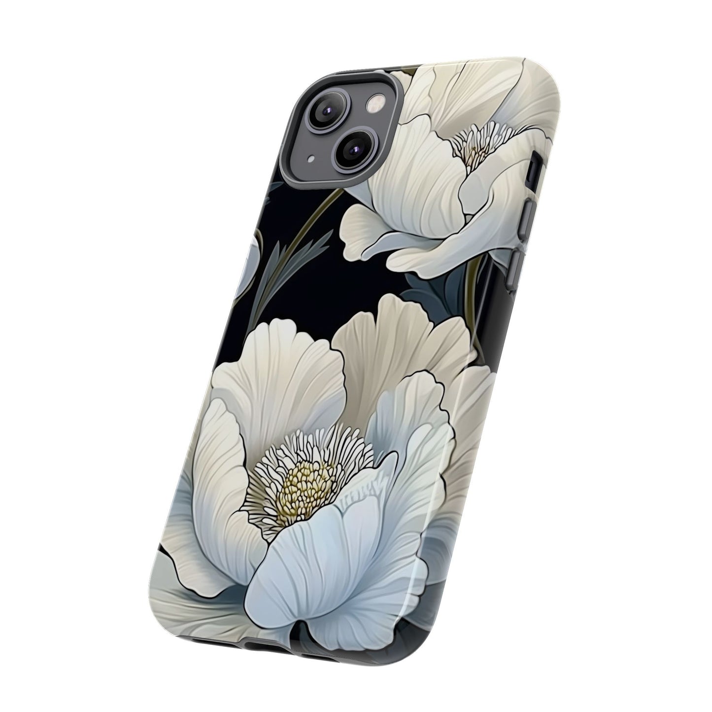 Floral Phone Case, Tough Cases for Women, Stylish Phone Cover, Floral Design Phone Protector, Nature Inspired Tech Accessories