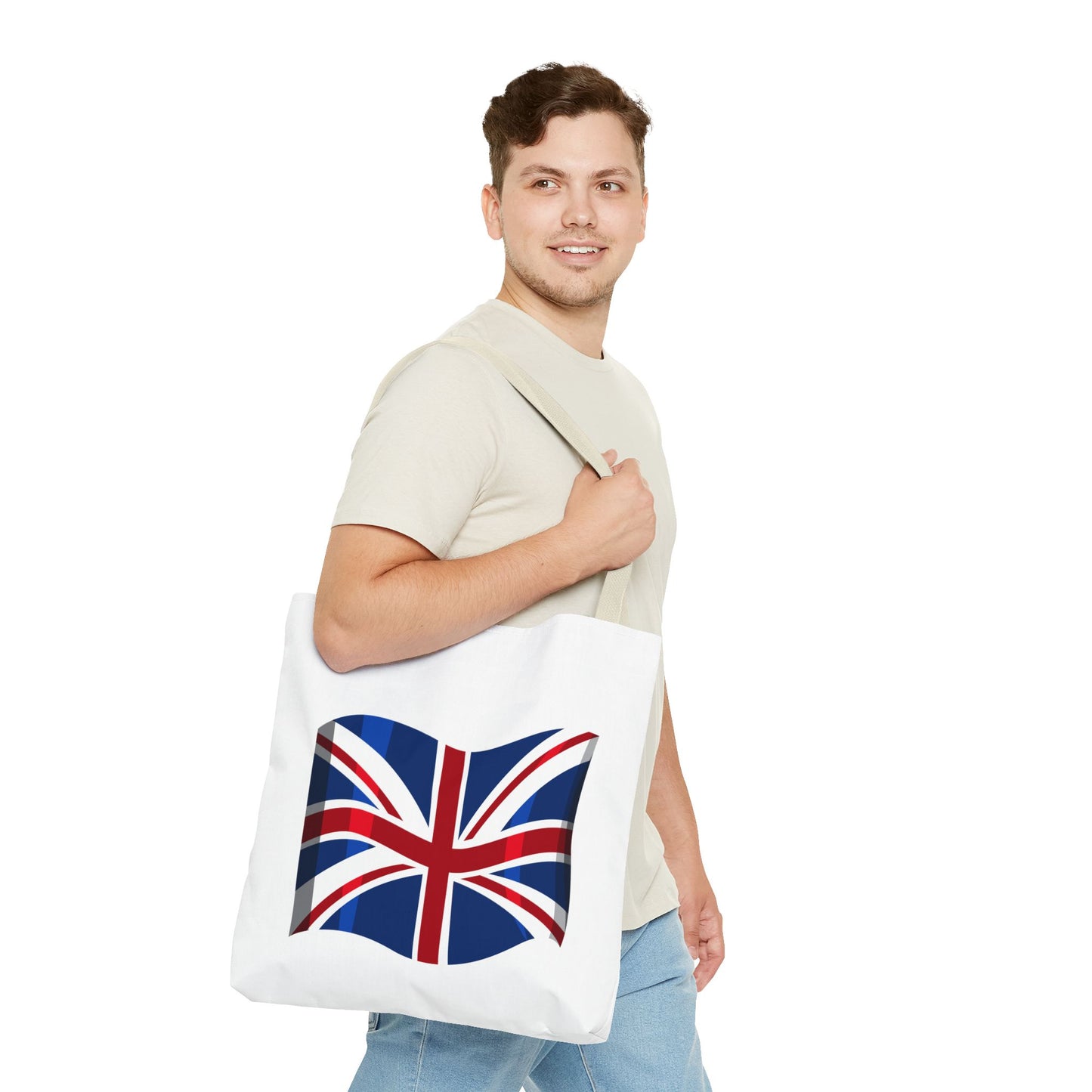 Union Jack Tote Bag, Stylish Reusable Shopping Bag, British Flag Carryall, Eco-Friendly Beach Tote, Gift for Travelers