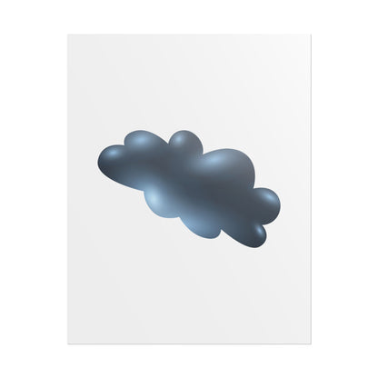 Cloud Art Print, Modern Decor, Minimalist Wall Art, Home Office Decor, Unique Gift, Aesthetic Poster