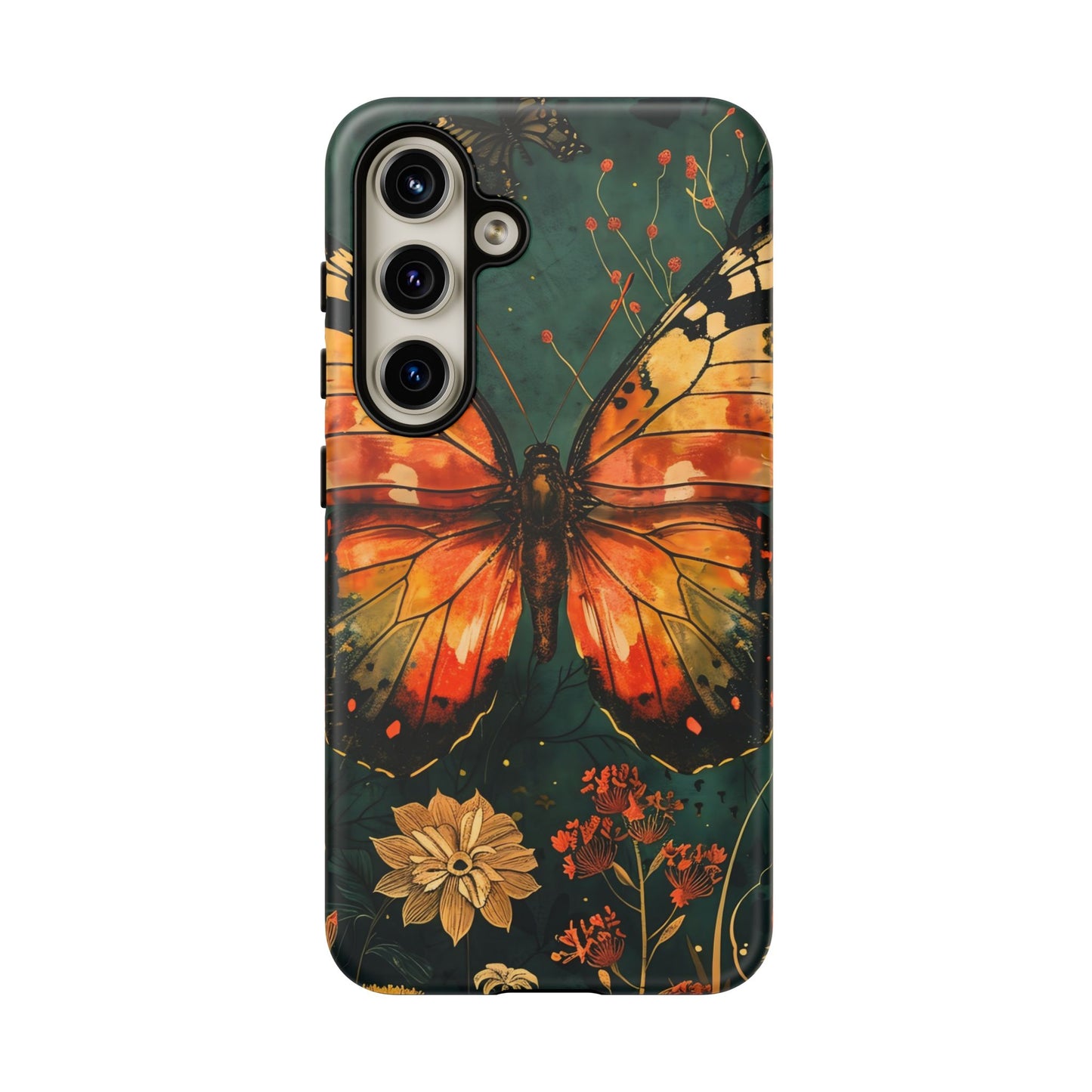 Butterfly Phone Case – Tough Cases for Nature Lovers, Floral Design, Butterfly Art, Unique Gift, Eco-Friendly Protection