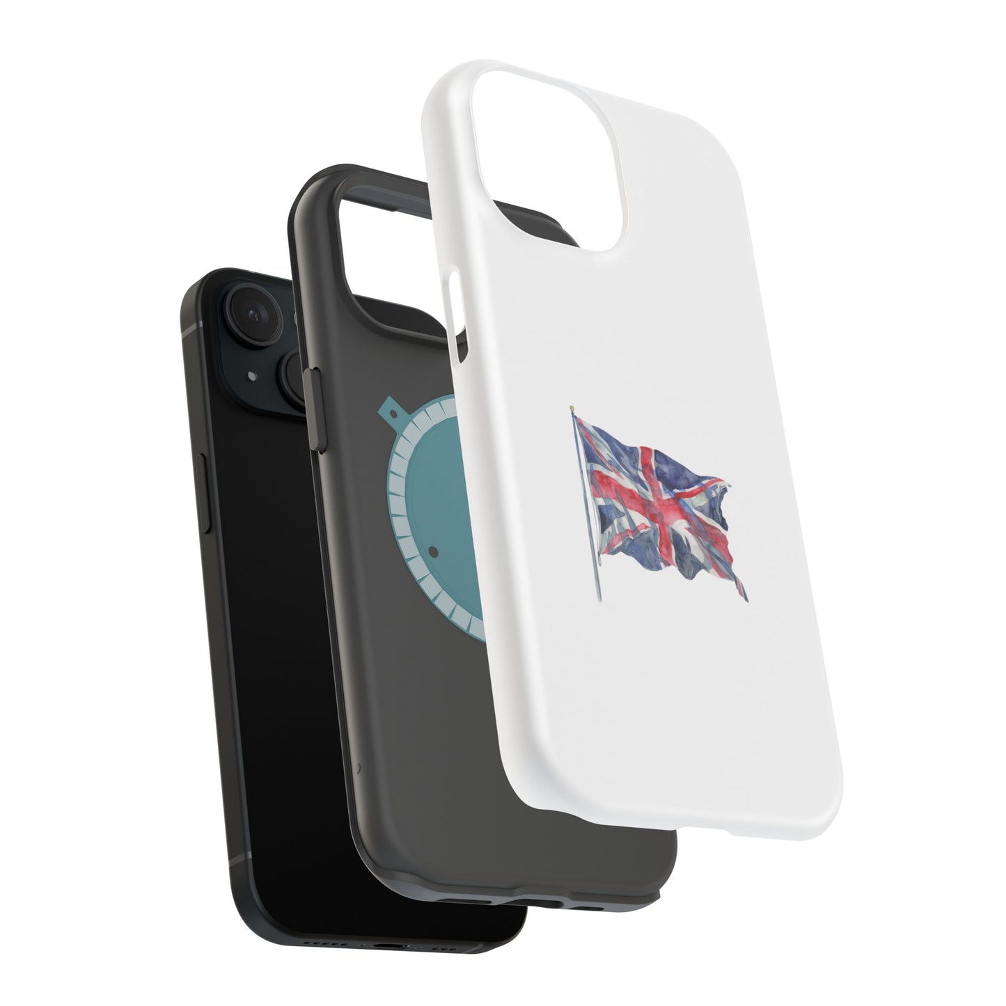 UK Flag Magnetic Tough Case, Durable Phone Cover, British Pride Accessory, Gift for Travelers, Patriot’s Tech Protector