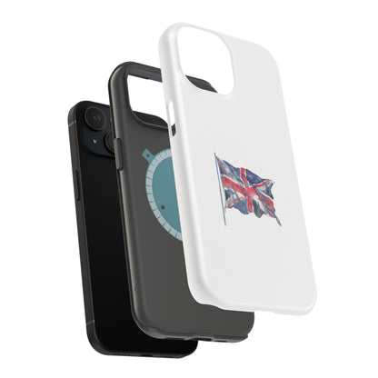 UK Flag Magnetic Tough Case, Durable Phone Cover, British Pride Accessory, Gift for Travelers, Patriot’s Tech Protector