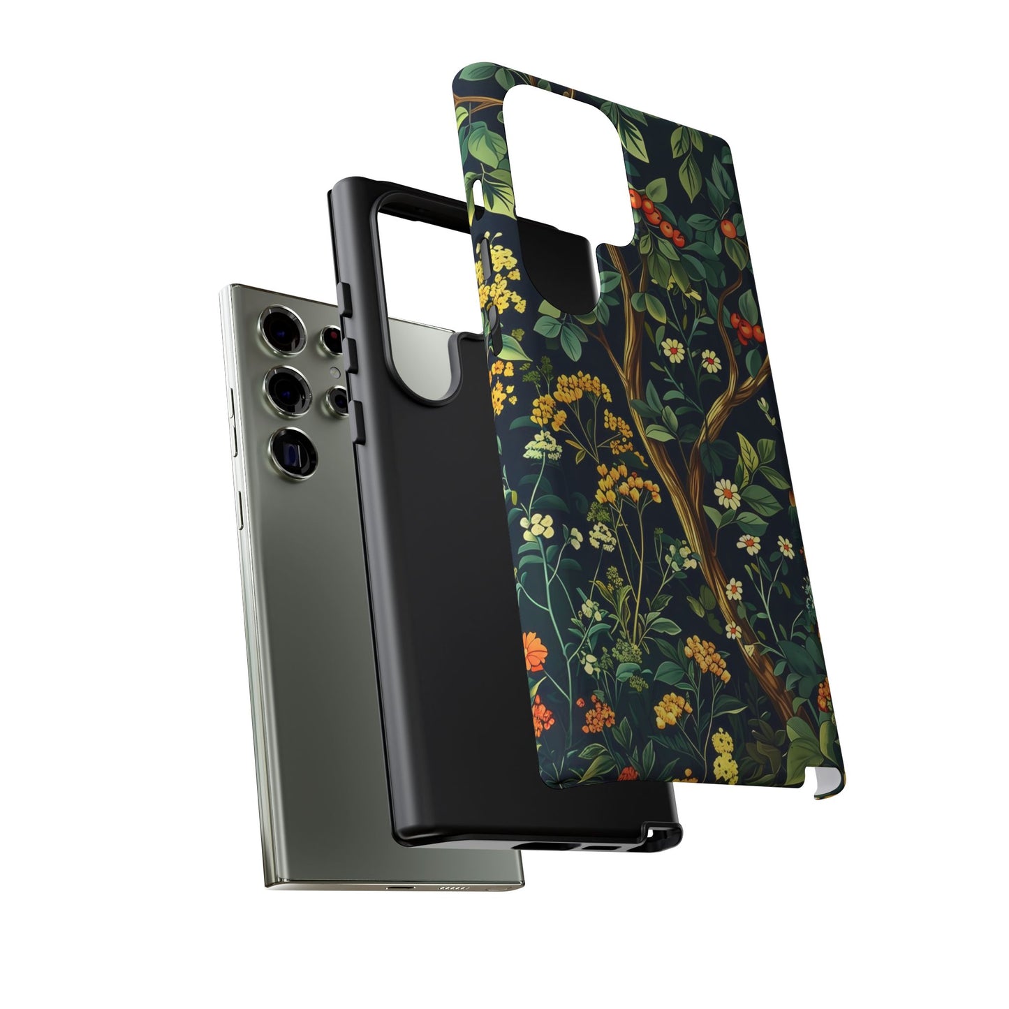 Floral iPhone Case, Nature Inspired Tough Case, Botanical Phone Cover, Eco-Friendly Gift, Unique Floral Design