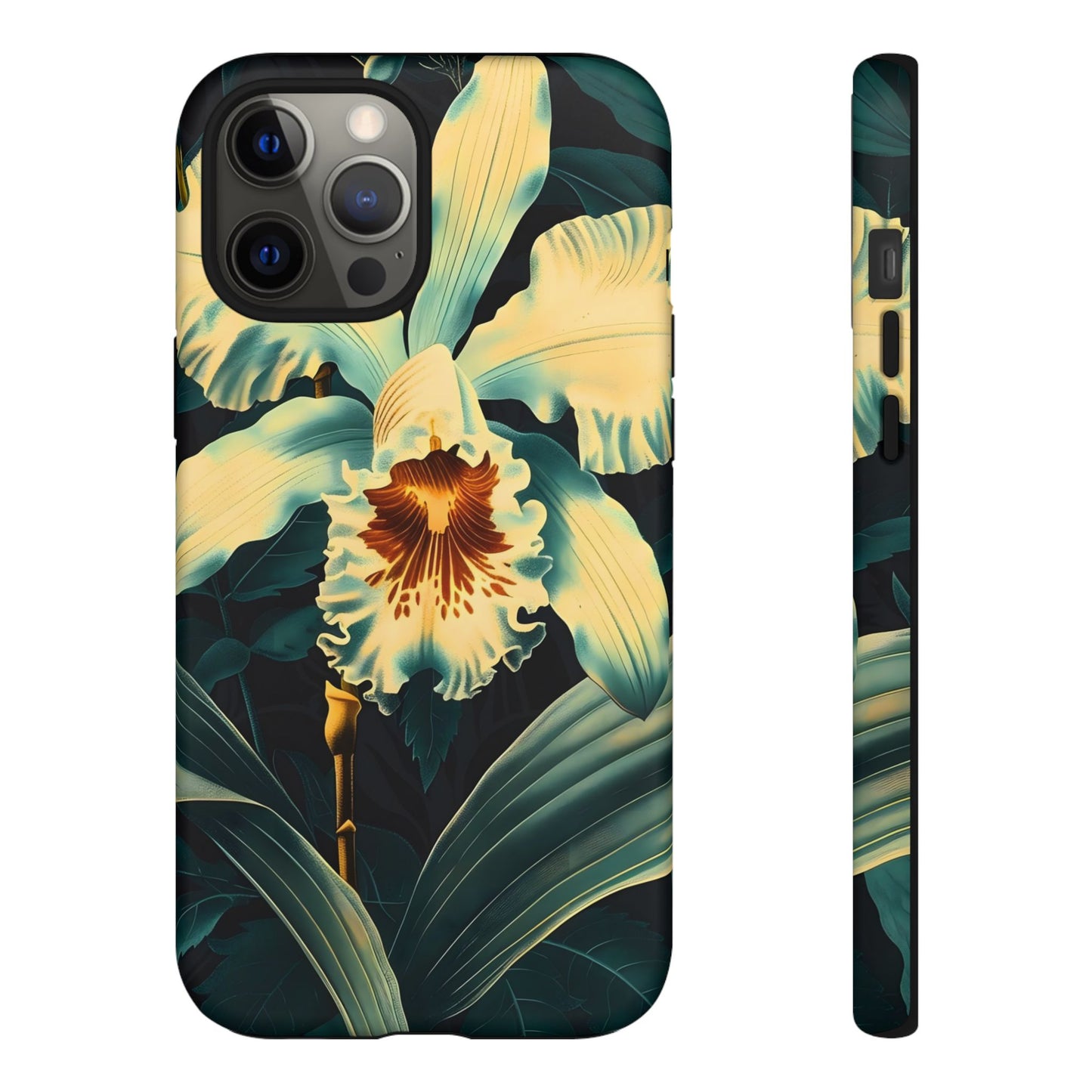 Floral Phone Case - Tough Cases with Orchid Design, Durable Smartphone Cover for Nature Lovers, Floral Gift for Her, Botanical [...]