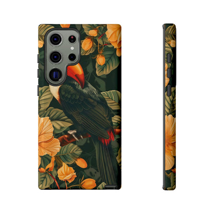 Tropical Toucan Phone Case, Exotic Bird Cover, Nature Lover Gift, Eco-Friendly Design, Customizable Tech Accessory