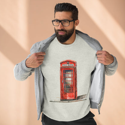 Unisex Crewneck Sweatshirt - Iconic British Public Telephone
