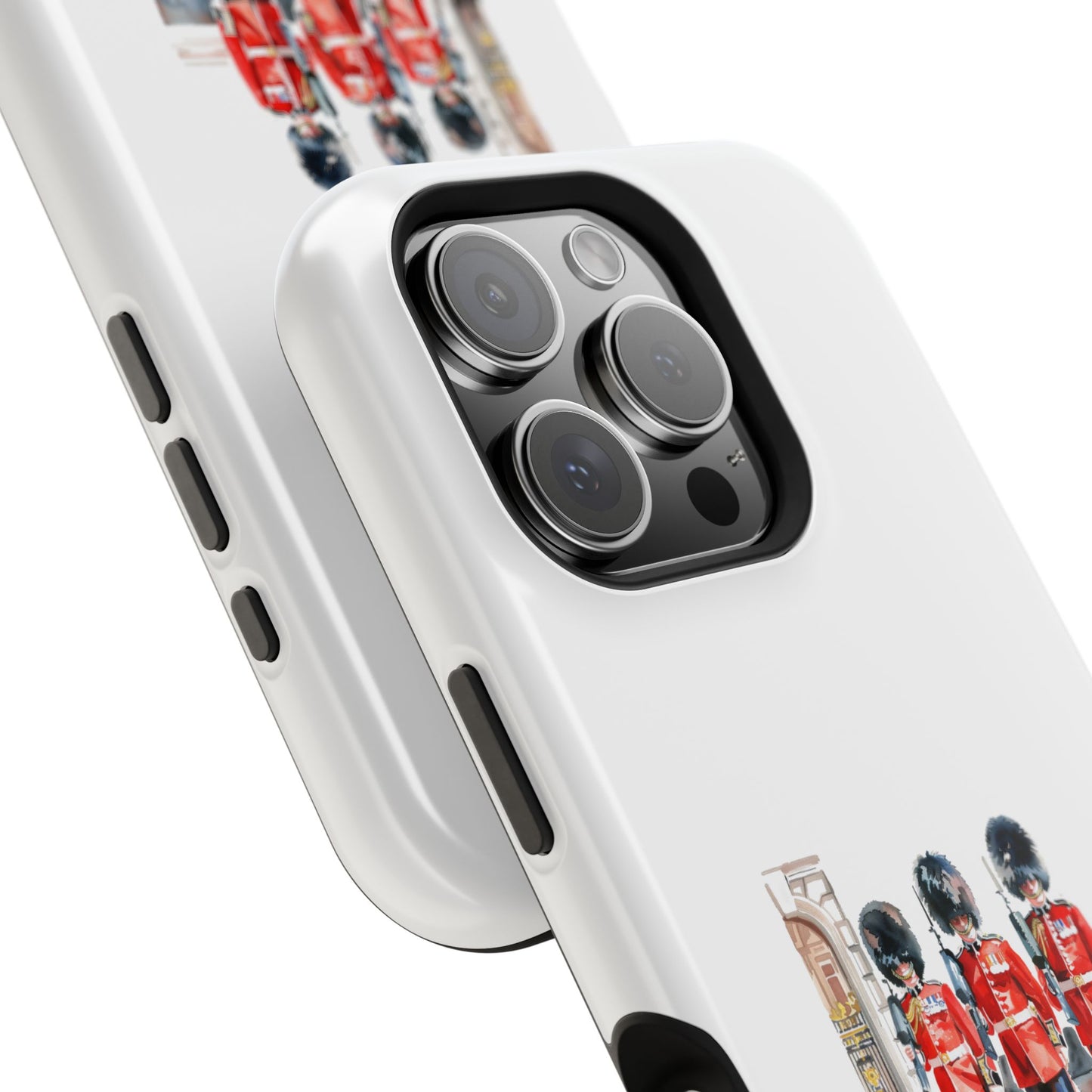 Stylish Magnetic Phone Case with Guards Design, Fun Phone Cover, Unique Gifts for Tech Lovers, Elegant Protection for All Phones