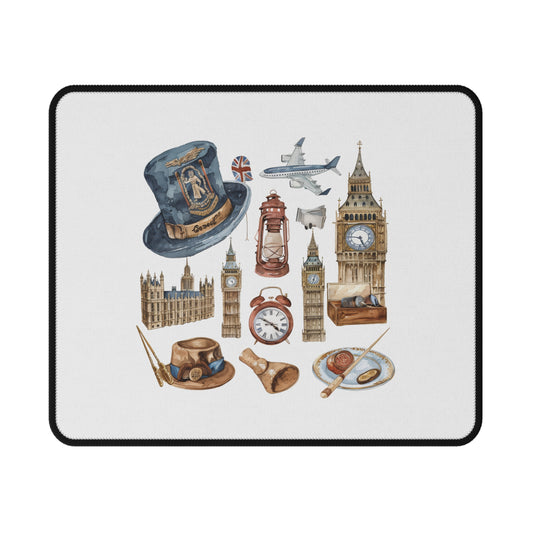 Vintage London Non-Slip Gaming Mouse Pad | Unique Desk Accessory, Perfect for Gamers, Home Office, Gifts for Him