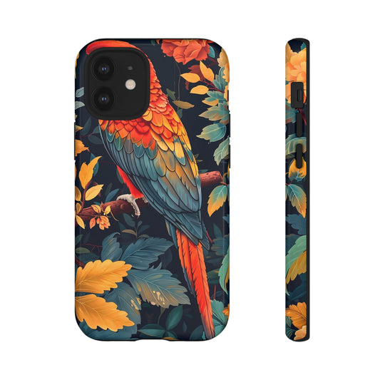Vibrant Parrot Phone Case - Tough, Stylish, Nature-Inspired, Tropical, Wildlife, Perfect Gift, Summer Vibes