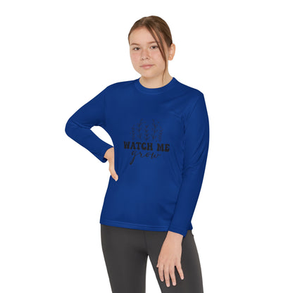 Youth Long Sleeve Tee - 'Watch Me Grow' Motivational Shirt for Kids
